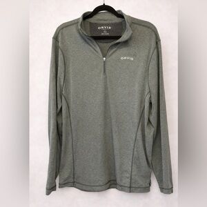 Orvis Men’s Pullover Quarter Zip Pullover-Olive Green | Size M GUC